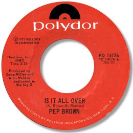 Is it all over - POLYDOR 14176