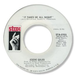 It takes me all night - STAX 0103