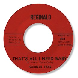 That's all I need baby - REGINALD 8671