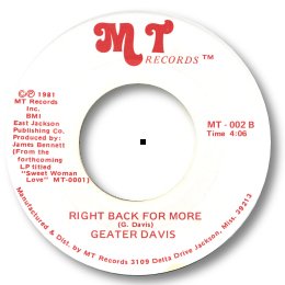 Right back for more - MT 002