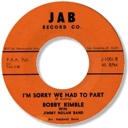 I'm sorry we had to part - JAB 1001